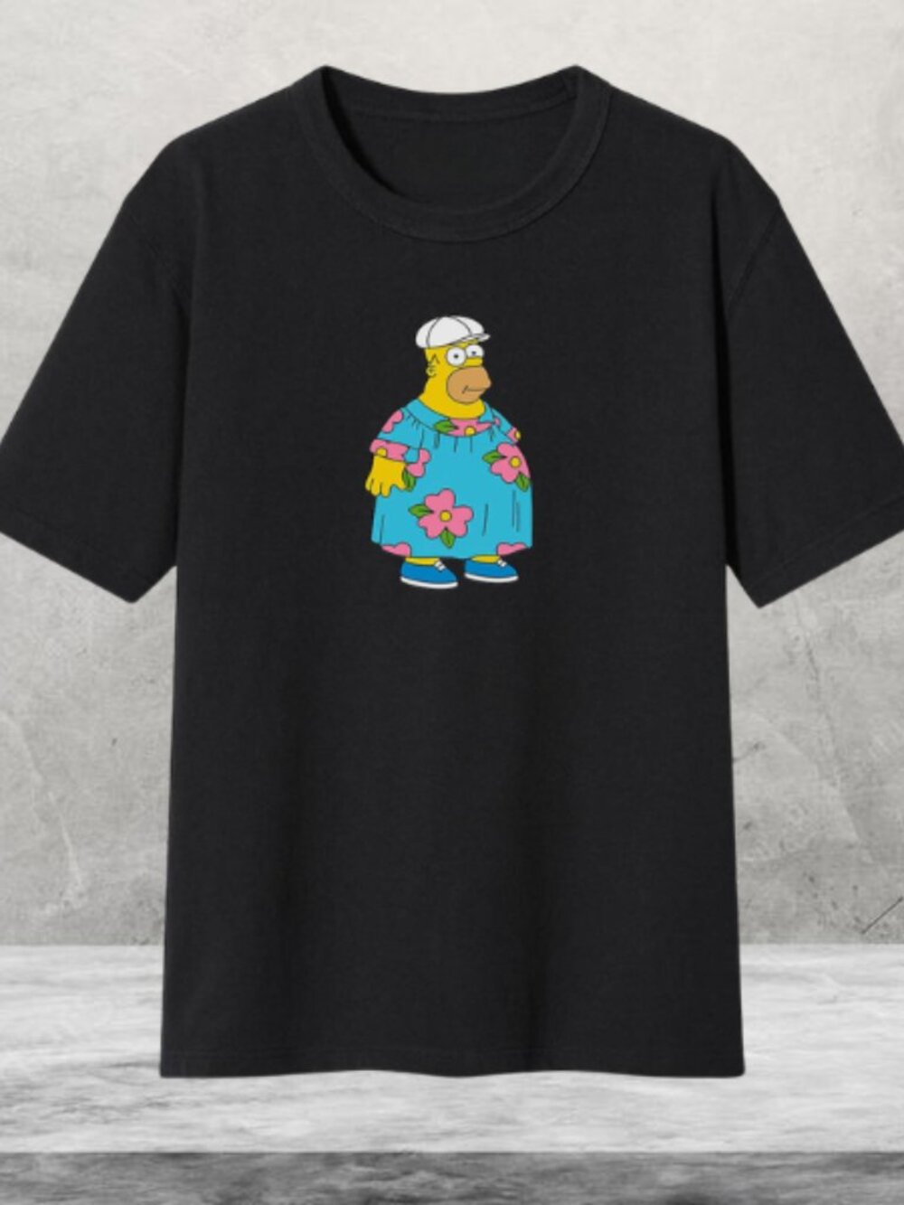 Vintage Inspired Cartoon Graphic Tee, "King Size" Humor Shirt